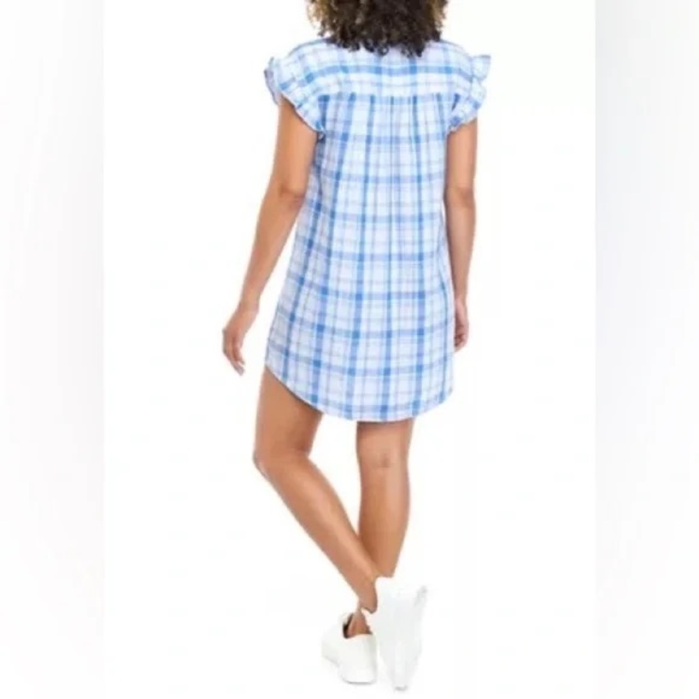 TRUE CRAFT | Short Sleeve Shirt Dress Plaid Various Sizes Available - Picture 4 of 5